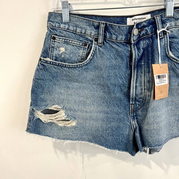 NWT Reformation Dixie High Rise Jean Short 31 - Picture 11 of 12